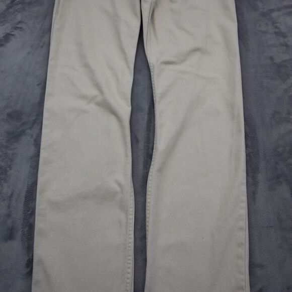 Calvin Klein Jeans Pants Mens 30 White Mid Rise Easy Fit Straight Leg Bottoms - Picture 13 of 16